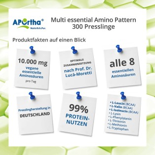 APOrtha Multi essential Amino Pattern - 300 vegane Tabletten