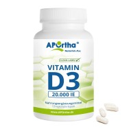 Vitamin D3 Depot 20.000 IE - 500 µg - 120 vegetarische Kapseln | Familienpackung