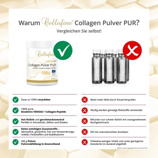 Cellufine® VERISOL® Collagen-Pulver PUR - 300 g Pulver