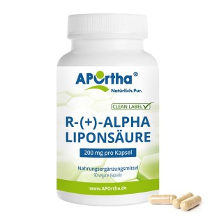 APOrtha R-(+)-Alpha-Liponsäure 200 mg - 90 vegane Kapseln