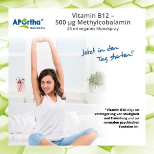 APOrtha Vitamin B12 veganes Spray 500 µg Methylcobalamin - 25 ml