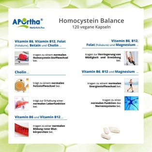 APOrtha Homocystein Balance - 90 vegane Kapseln