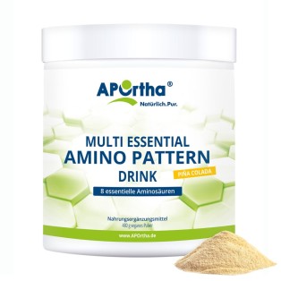 APOrtha Amino Pattern Aminosäure Premium Drink - Pina Colada - 400 g veganes Pulver