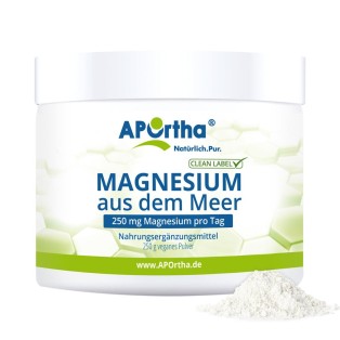 APOrtha Magnesiumoxid Pulver aus dem Meer - 250 g