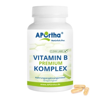 APOrtha Vitamin B Komplex PREMIUM - 60 vegane Kapseln