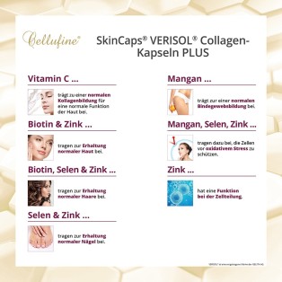 Cellufine® SkinCaps® Collagen-Kapseln PLUS  - 180 Kapseln
