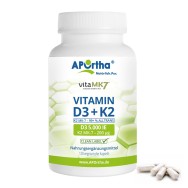Vitamin D3 5.000 IE + Vitamin K2 vitaMK7® 200 µg - 120 vegetarische Kapseln | Familienpackung