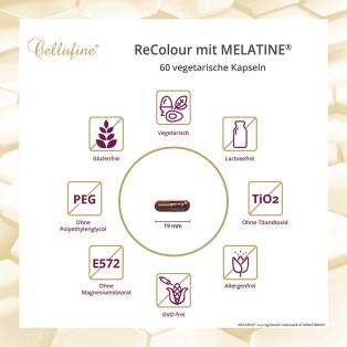 Cellufine® ReColour mit MELATINE® - 60 vegetarische Kapseln