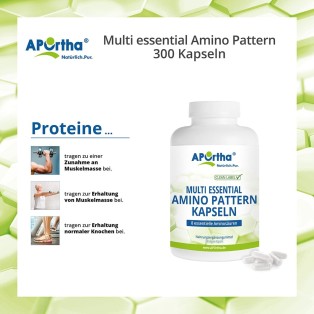 APOrtha Multi essential Amino Pattern 500 mg - 300 vegane Kapseln