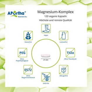 Magnesium-Komplex-Kapseln - 120 vegane Kapseln