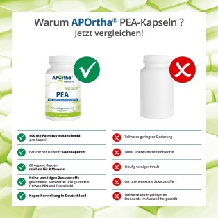 PEA - Palmitoylethanolamid 400 mg - 60 vegane Kapseln