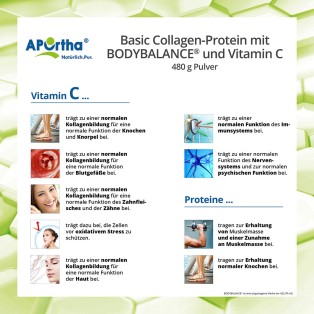 Basic BODYBALANCE® Collagen-Drink + Vitamin C - 480 g Pulver