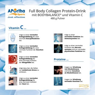 APOrtha Sports Full Body Collagen Protein-Drink - 480 g Pulver
