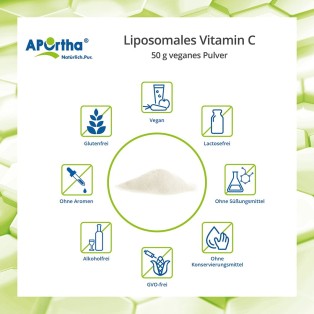 Liposomales Vitamin C - 50 g veganes Pulver