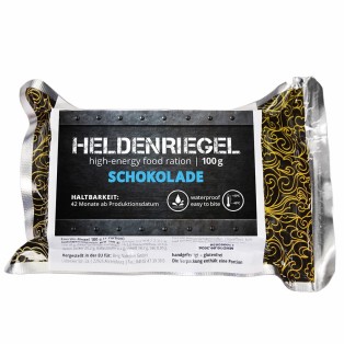 Heldenriegel - Schokolade - 5 x 100 g vegetarische Energy-Riegel