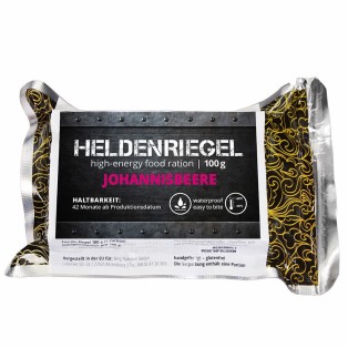 Heldenriegel - Johannisbeere - 5 x 100 g vegetarische Energy-Riegel