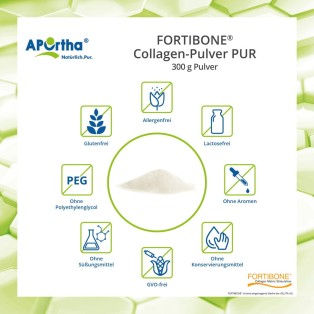 FORTIBONE® B (Rind) Collagen-Pulver - 300 g Pulver - Dose