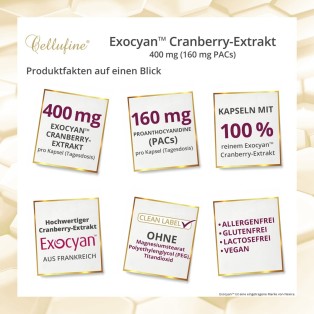 Cellufine® CelluCyst Exocyan™ Cranberry-Extrakt - 60 vegane Kapseln