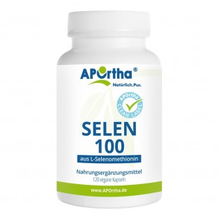 Selen 100 µg aus L-Selenomethionin - 120 vegane Kapseln - MHD 04/2023