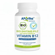 Bio-Shiitake-Pilz mit hohem Vitamin-B12-Gehalt - 90 vegane Kapseln - 01/2023