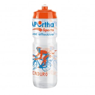 APOrtha Sports Radsport Elite Trinkflasche 800 ml - transparent