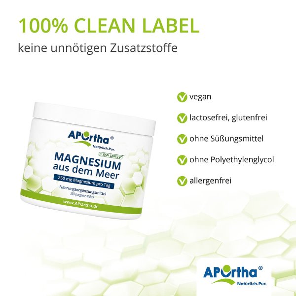 Magnesiumoxid Pulver aus dem Meer - 250 g veganes Pulver