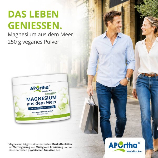Magnesiumoxid Pulver aus dem Meer - 250 g veganes Pulver