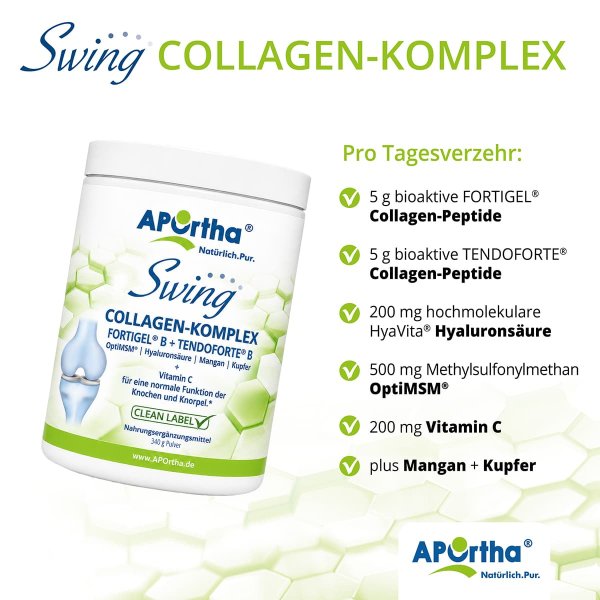 Swing Collagen-Komplex mit FORTIGEL® B + TENDOFORTE® B (Rind) - 340 g Pulver
