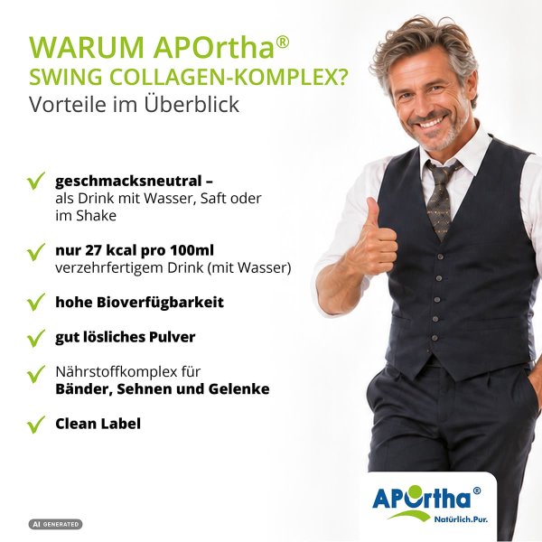 Swing Collagen-Komplex mit FORTIGEL® B + TENDOFORTE® B (Rind) - 340 g Pulver