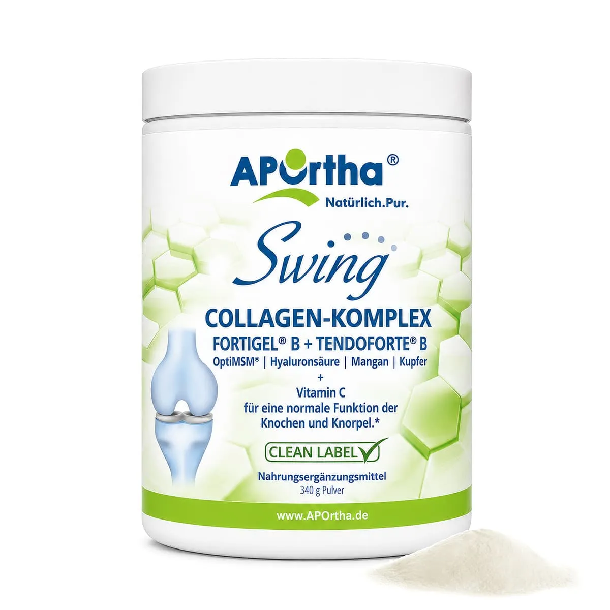 Swing Collagen-Komplex mit FORTIGEL® B + TENDOFORTE® B (Rind) - 340 g Pulver